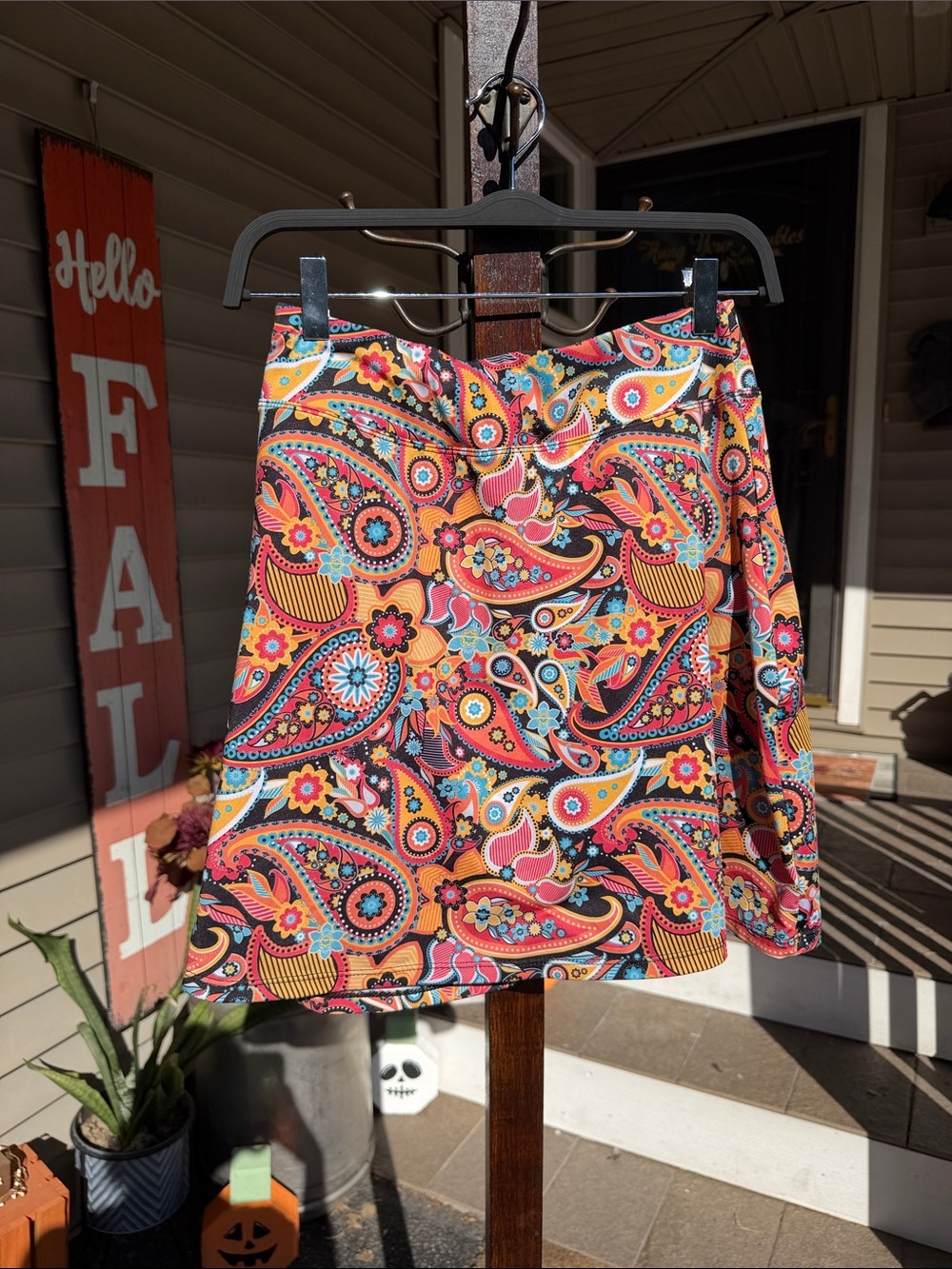 Bright Paisley Women's Skirt Swimwear Material - Multicolor
